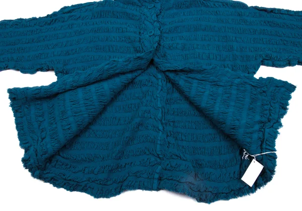 ISSEY MIYAKE me Fulling Cutting Gather Striped Jacket & Skirt K-162726_007