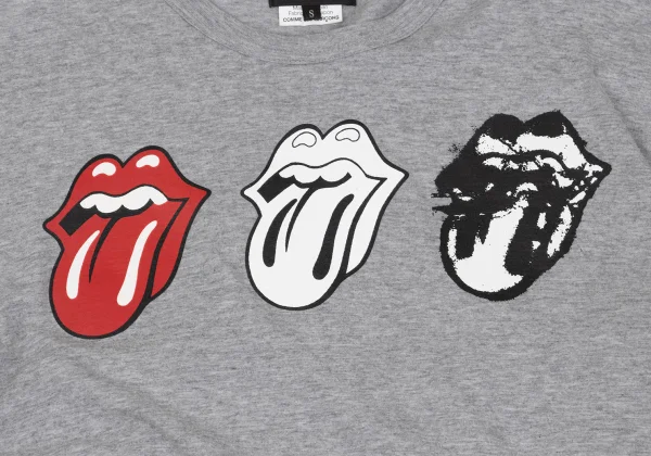 COMME des GARCONS HOMME PLUS Rolling Stones Lip Tongue Print T-Shirt K-162729_004