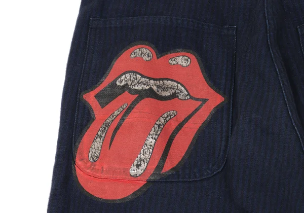 COMME des GARCONS HOMME PLUS Rolling Stones Lip Tongue Print Stripe Pants K-162731_004