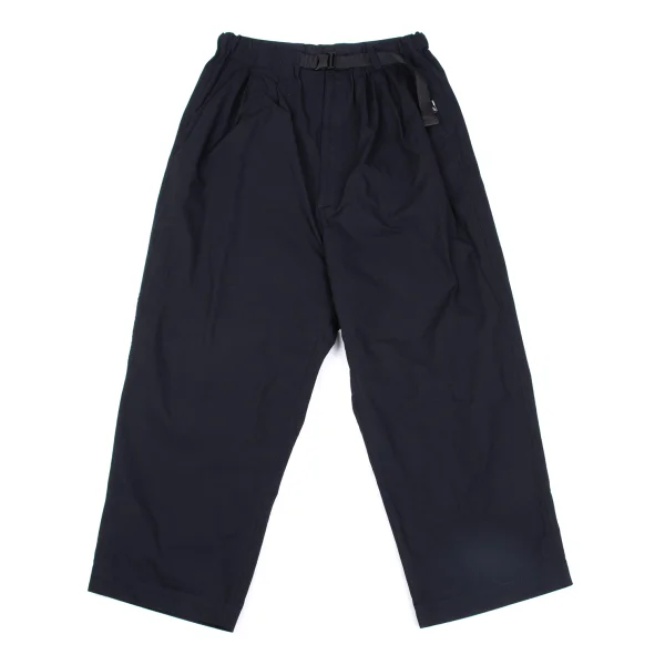 COMME des GARCONS HOMME Cotton Nylon Belted Pants Navy S K-162732_001
