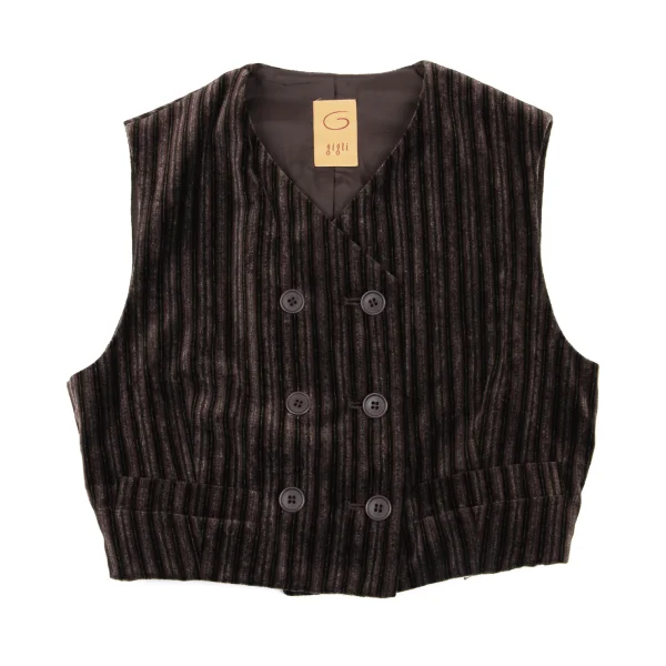 gigli Velour Stripe Vest K-162740_002
