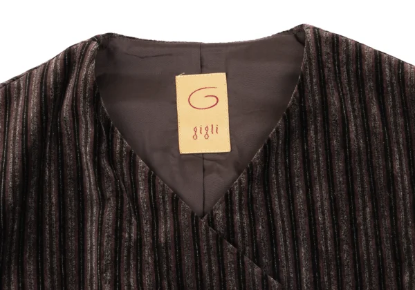 gigli Velour Stripe Vest K-162740_004
