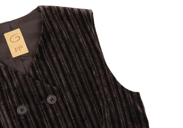 gigli Velour Stripe Vest K-162740_005