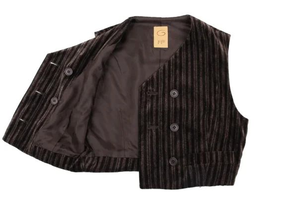 gigli Velour Stripe Vest K-162740_009
