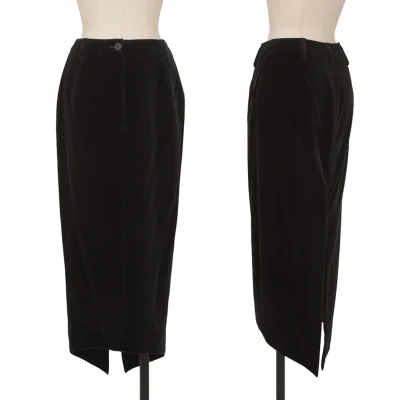 ROMEO GIGLI Cotton Poly Velour Skirt