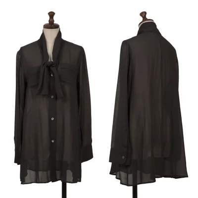 ROMEO GIGLI See-through Ribbon Blouse