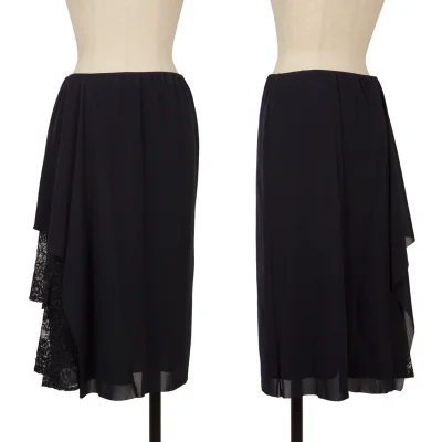 VIVIENNETAM Lace Layered Mesh Skirt