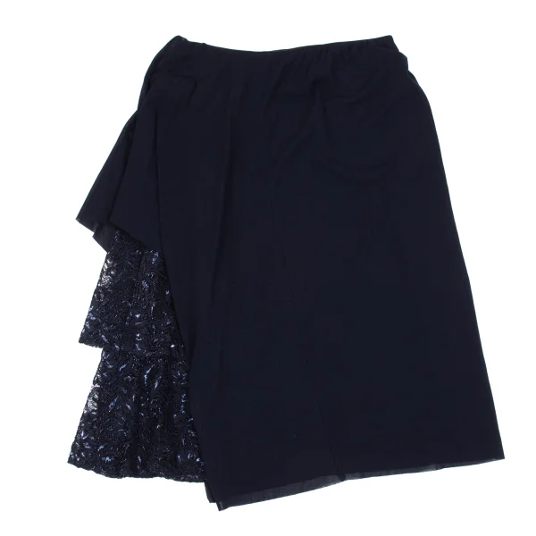 VIVIENNETAM Lace Layered Mesh Skirt K-162744_002