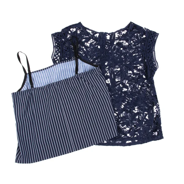 VIVIENNETAM Floral Lace Sleeveless Top K-162745_008