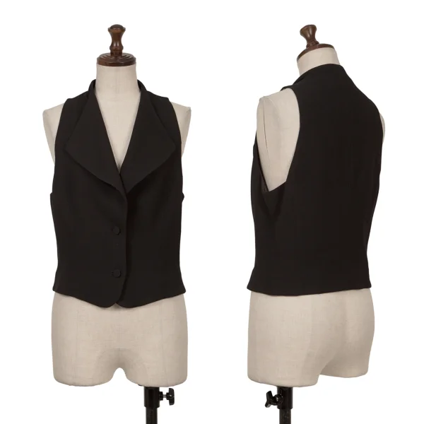 EMPORIO ARMANI Rayon Wool Vest Black 42 K-162747_001