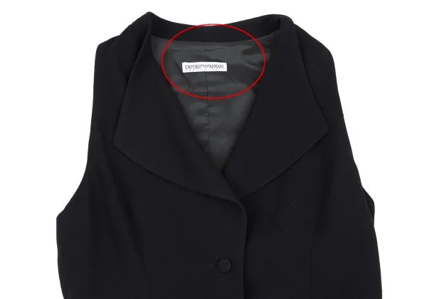 EMPORIO ARMANI Rayon Wool Vest K-162747_003