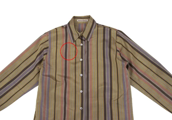 ISSEY MIYAKE Silk Multi Stripe Shirt K-162749_003