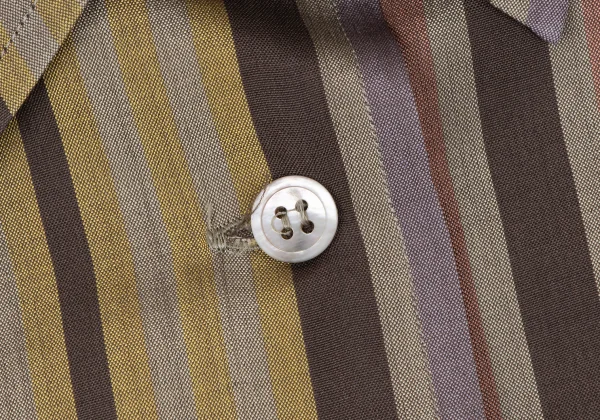 ISSEY MIYAKE Silk Multi Stripe Shirt K-162749_006