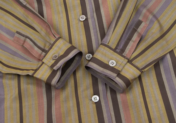 ISSEY MIYAKE Silk Multi Stripe Shirt K-162749_009
