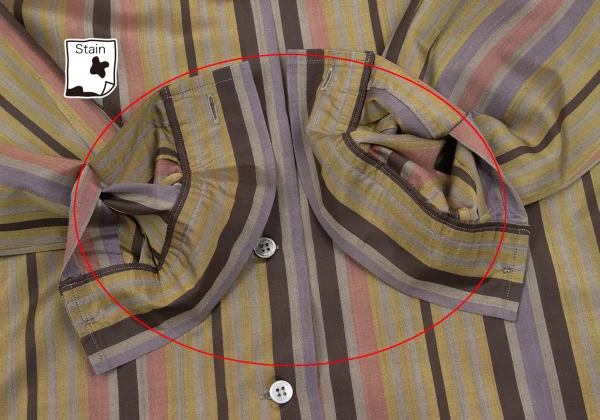 ISSEY MIYAKE Silk Multi Stripe Shirt K-162749_010