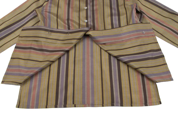ISSEY MIYAKE Silk Multi Stripe Shirt K-162749_012