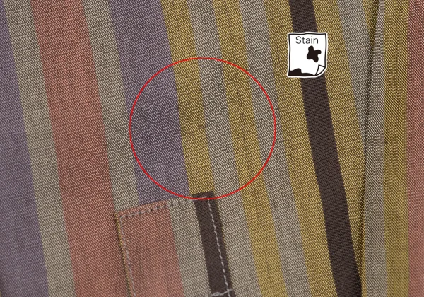 ISSEY MIYAKE Silk Multi Stripe Shirt K-162749_014