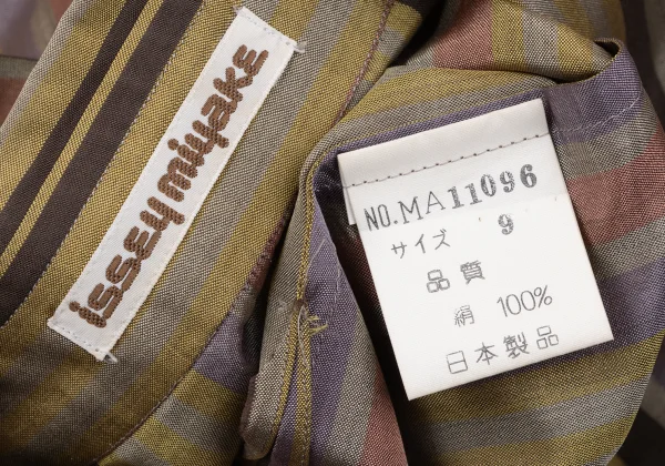 ISSEY MIYAKE Silk Multi Stripe Shirt K-162749_017
