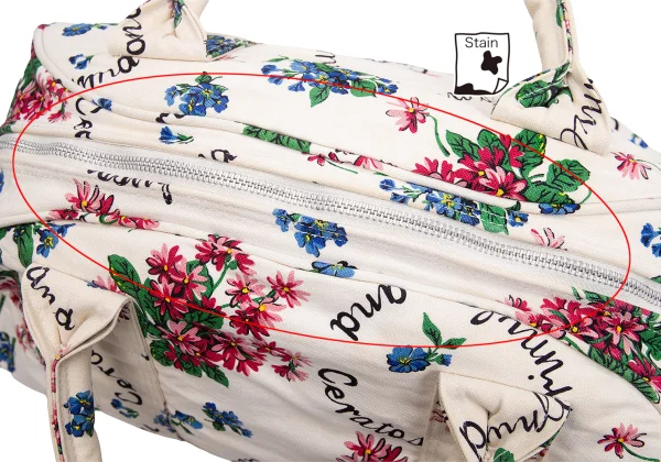 tricot COMME des GARCONS Floral Printed Canvas Bag K-162757_010