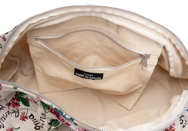 tricot COMME des GARCONS Floral Printed Canvas Bag K-162757_016