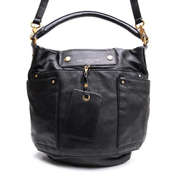 MARC by MARC JACOBS Pocket Design Leather Shoulder Bag K-162758_003