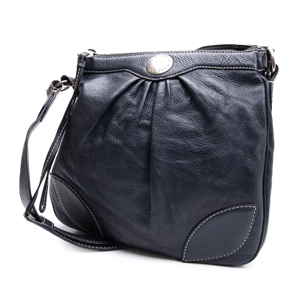 MARC by MARC JACOBS Leather Shoulder Bag Navy  K-162760_001