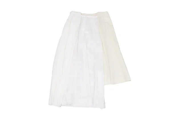 COMME des GARCONS Pleated Double Waist Skirt K-162764_011