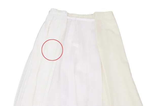 COMME des GARCONS Pleated Double Waist Skirt K-162764_012