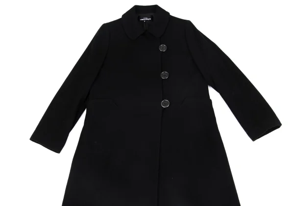 tricot COMME des GARCONS Brushed Wool Round Collar Long Coat K-162765_003