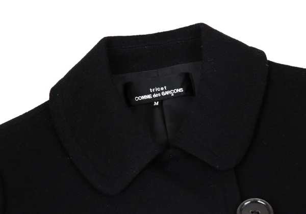 tricot COMME des GARCONS Brushed Wool Round Collar Long Coat K-162765_004