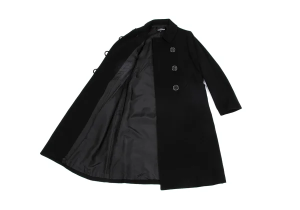 tricot COMME des GARCONS Brushed Wool Round Collar Long Coat K-162765_011