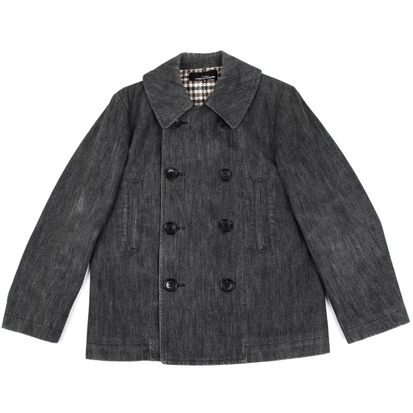 tricot COMME des GARCONS Check Lining Denim Double Jacket K-162766_002