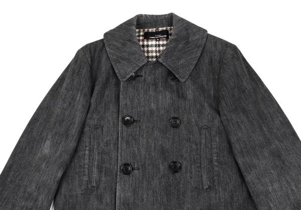 tricot COMME des GARCONS Check Lining Denim Double Jacket K-162766_003