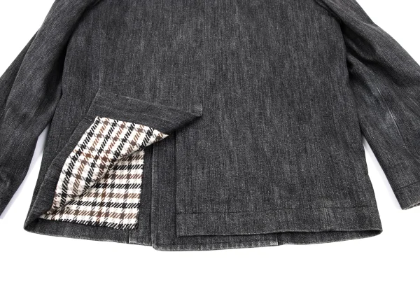 tricot COMME des GARCONS Check Lining Denim Double Jacket K-162766_017