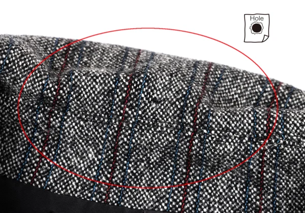 tricot COMME des GARCONS Color Stripe Wool Snap Button Long Jacket K-162768_005