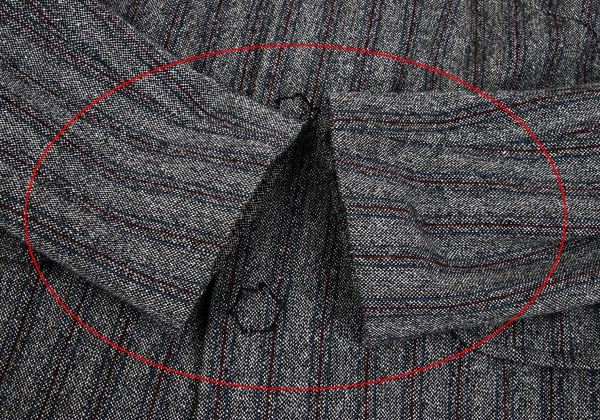 tricot COMME des GARCONS Color Stripe Wool Snap Button Long Jacket K-162768_008