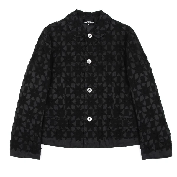 tricot COMME des GARCONS Floral Embroidery Cupra Jacket K-162769_002