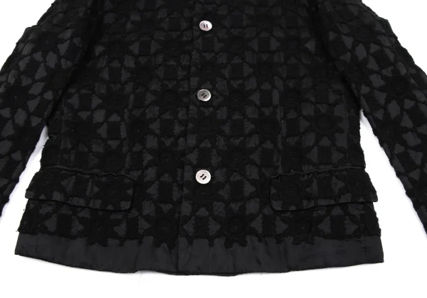 tricot COMME des GARCONS Floral Embroidery Cupra Jacket K-162769_009
