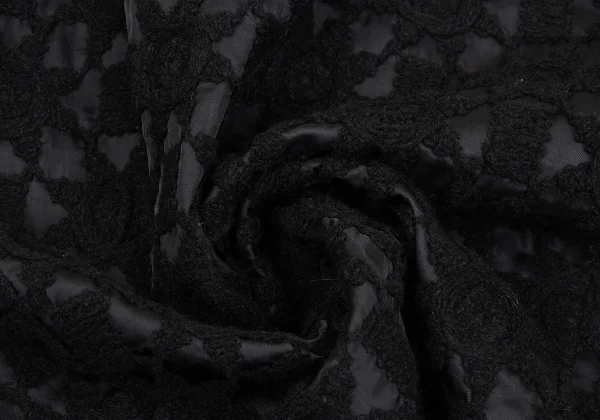 tricot COMME des GARCONS Floral Embroidery Cupra Jacket K-162769_015