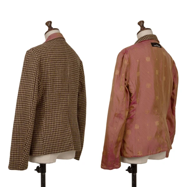 tricot COMME des GARCONS Reversible Houndstooth Jacket K-162770_002