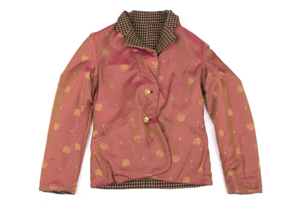 tricot COMME des GARCONS Reversible Houndstooth Jacket K-162770_011