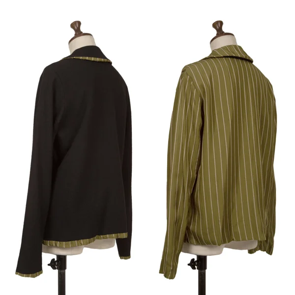 tricot COMME des GARCONS Stripe Lining Reversible Jacket K-162771_002