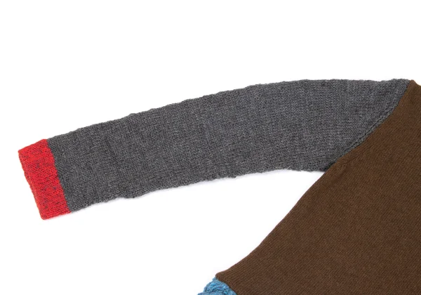 tricot COMME des GARCONS Silk Blended Switching Knit Sweater K-162773_005