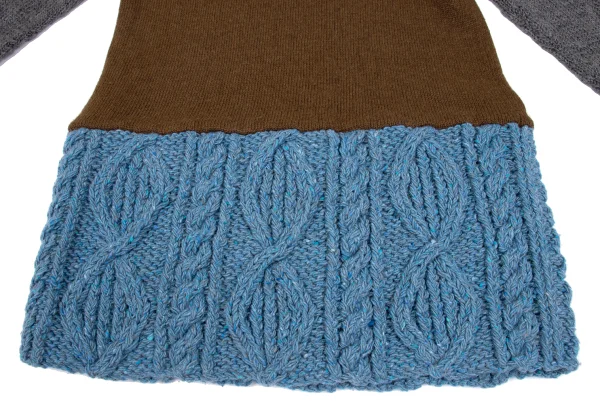 tricot COMME des GARCONS Silk Blended Switching Knit Sweater K-162773_007