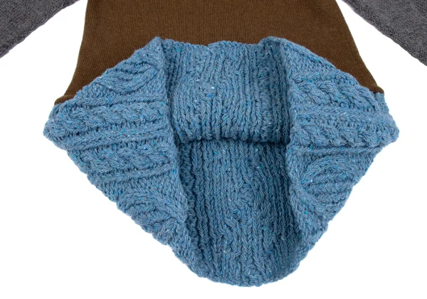 tricot COMME des GARCONS Silk Blended Switching Knit Sweater K-162773_008