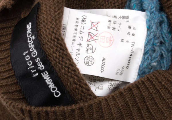 tricot COMME des GARCONS Silk Blended Switching Knit Sweater K-162773_012