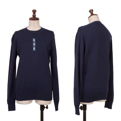 tricot COMME des GARCONS One Point Argyle Knit Sweater