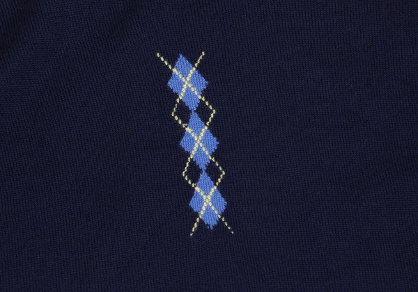 tricot COMME des GARCONS One Point Argyle Knit Sweater K-162774_005