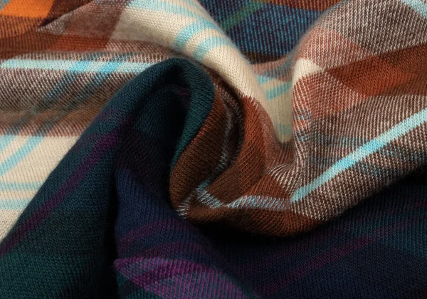 tricot COMME des GARCONS Switching Bias Check Knit Top K-162775_011