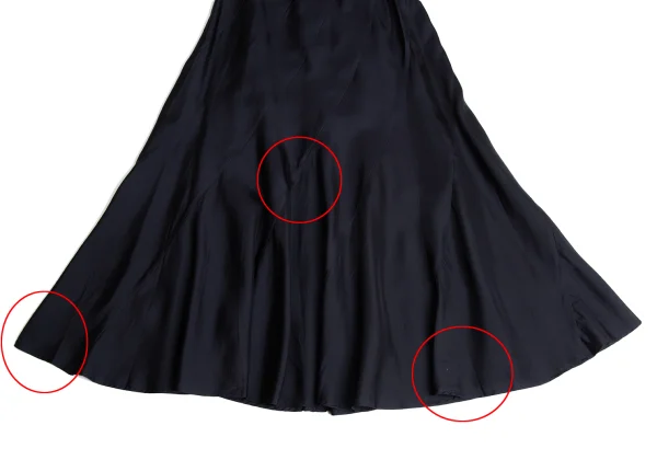tricot COMME des GARCONS Cupra Diagonal Switching Flare Skirt K-162777_005